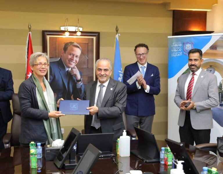 تعاون في مجال التدريب بين جامعة عمان الأهلية ومؤسسات نمساوية