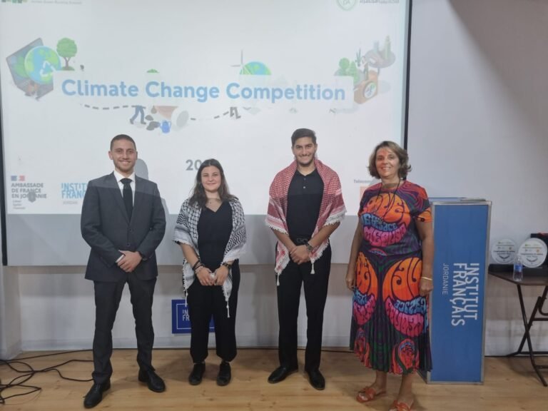 الجامعة الألمانية الأردنية بالمركز الثالث في مسابقة التغير المناخي لعام 2023