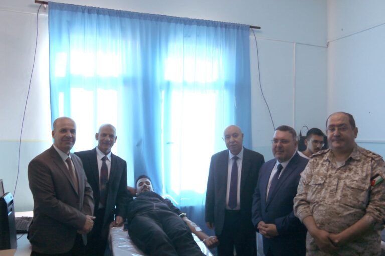 حملة للتبرع بالدم (نصرةً لغزة) في جامعة مؤتة