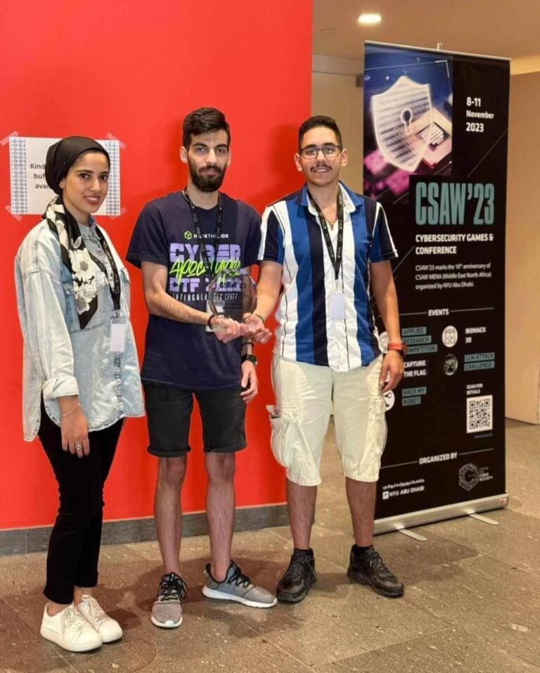 التطبيقية ممثلة عن الأردن في المركز الثالث على مستوى الشرق الأوسط وشمال إفريقيا والتاسع على مستوى العالم في نهائيات المسابقة العالمية في الأمن السيبراني