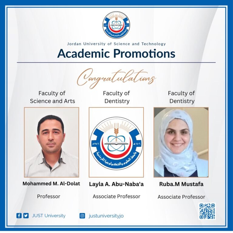 ترقية مجموعة من أعضاء الهيئة التدريسية في جامعة العلوم والتكنولوجيا