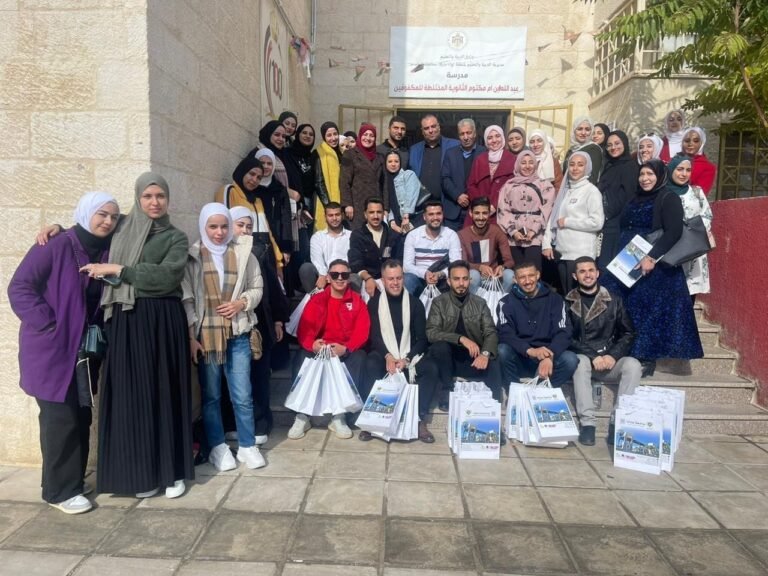 طلبة قسم التربية الخاصة في جدارا يقومون بزيارة ميدانية الى مدرسة للمكفوفين