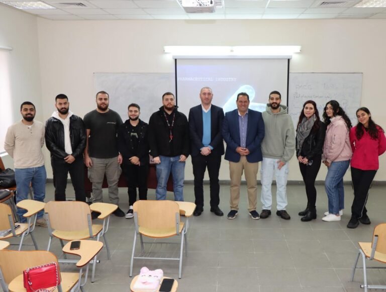 استضافة الدكتور معين شريف المدير الإداري لشركة Ethos Trend في الجامعة الأمريكية في مادبا