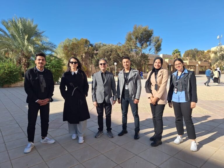 جولة وفد كردستان العراق من الجامعة الاميركية في السليمانية في حرم الجامعة الهاشمية