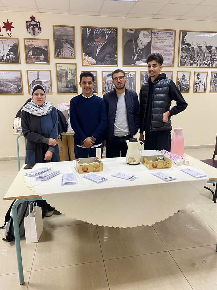 مبادرة طلابية بعنوان “أنا أردنيّ والأقصى مسؤوليّتي” في أردنية العقبة