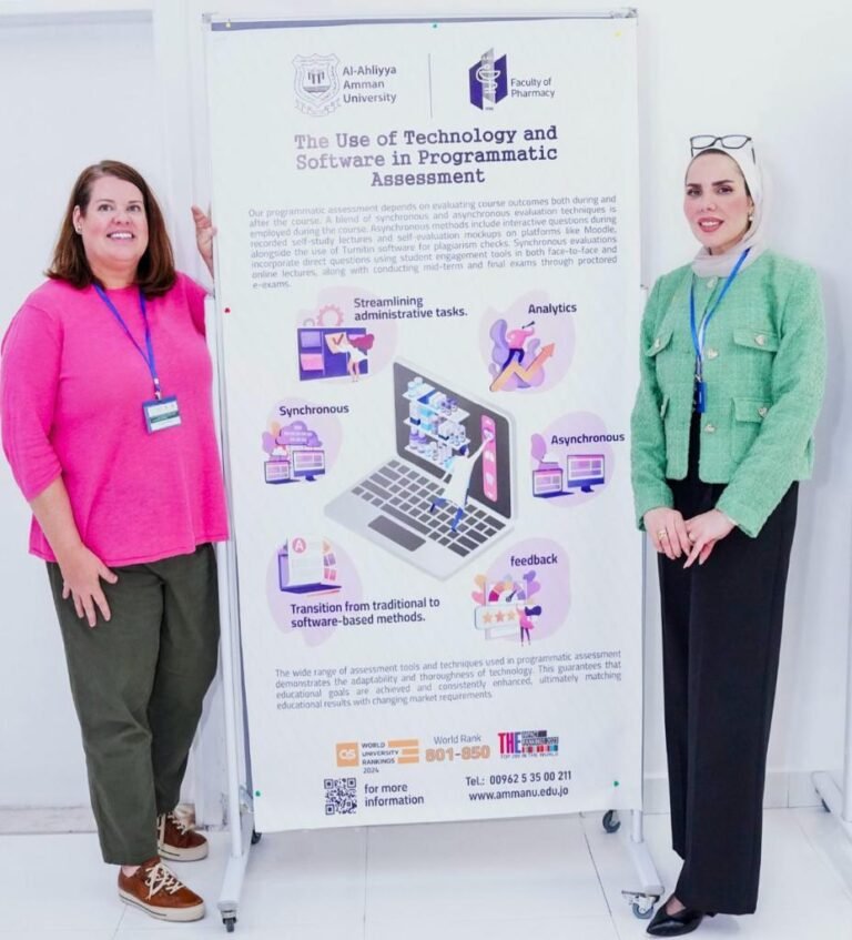 عمان الأهلية تشارك بورشة العمل الإقليمية السابعة لتطوير أعضاء الهيئة التدريسية لكليات الصيدلة