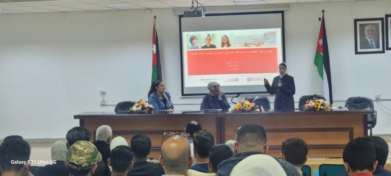 ورشة عمل في جامعة جرش للوكالة الألمانية للتعاون الدولي لطلبة كلية التمريض