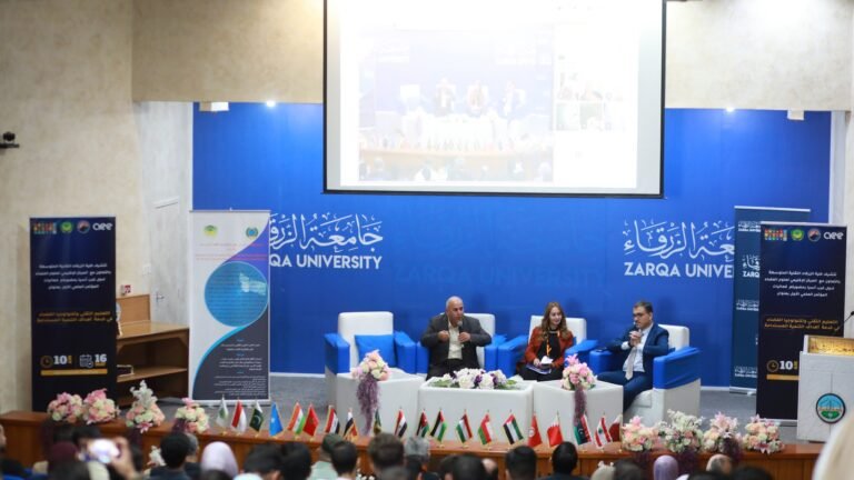 افتتاح فعاليات مؤتمر التعليم التقني وتكنولوجيا الفضاء في كلية الزرقاء التقنية