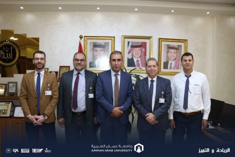 رئيس “عمان العربية” يستقبل رئيس جامعة فلسطين التقنية