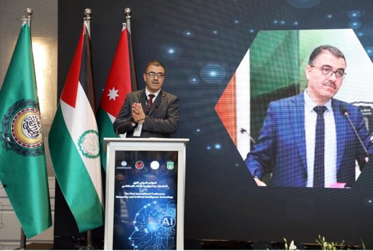 بدء فعاليات المؤتمر الدولي الأول بعنوان الجامعات وتكنولوجيا الذكاء الاصطناعي