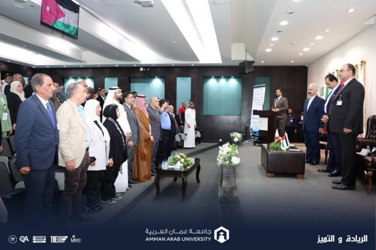 الجازي يرعى مؤتمر “رقمنة الأعمال والبحث العلمي: رؤى مستقبلية” في جامعة عمان العربية
