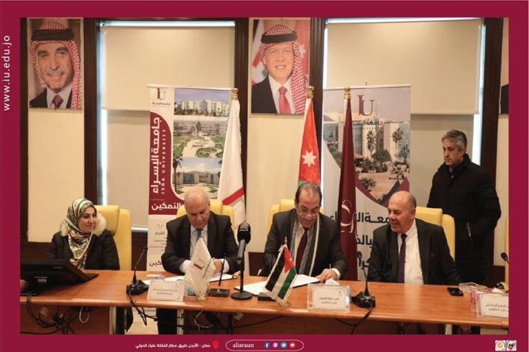 جامعة الإسراء توقع مذكرة تفاهم مع نقابة مقاولي الانشاءات الأردنيين