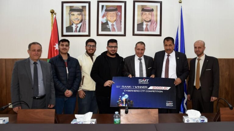 جامعة جدارا تحصد المركز الأول في مسابقة SMT Group CTF للأمن السيبراني على مستوى الجامعات الأردنية
