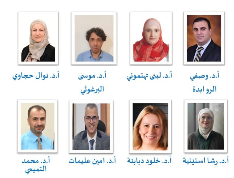 اختيار 8 أساتذة من الجامعة الهاشمية في اللجان البحثية الوطنية في المجلس الأعلى للعلوم والتكنولوجيا