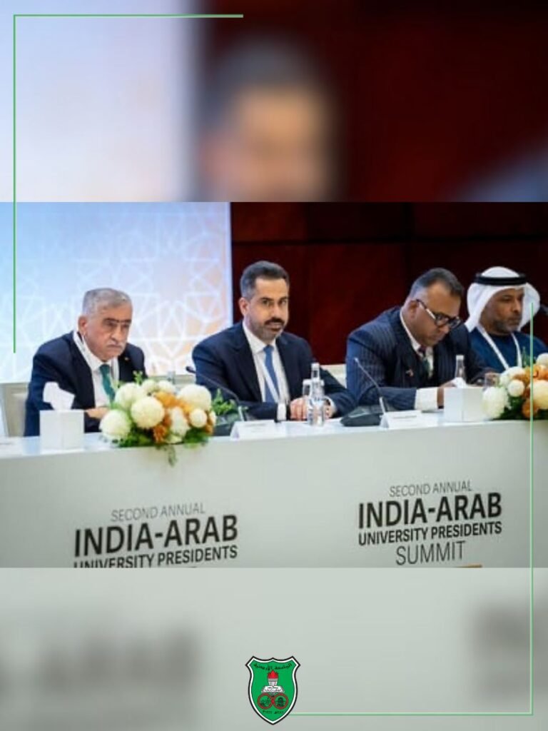 رئيس الجامعة الأردنيّة يشارك في القمّة العربيّة الهنديّة السنويّة الثانيّة لرؤساء الجامعات