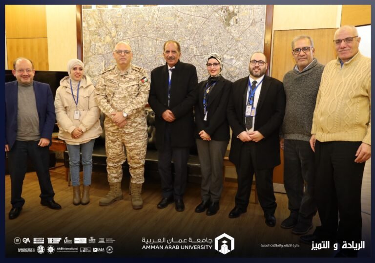 جامعة عمان العربية تبحث تعزيز التعاون التدريبي والبحثي مع المركز الجغرافي الملكي